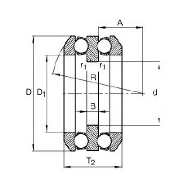 FAG Axial deep groove ball bearings - 54212 + U212 #2 image