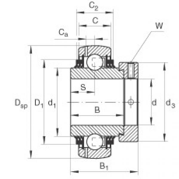 FAG Radial insert ball bearings - GE60-XL-KTT-B #1 image