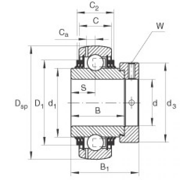 FAG Radial insert ball bearings - GE80-XL-KTT-B #1 image