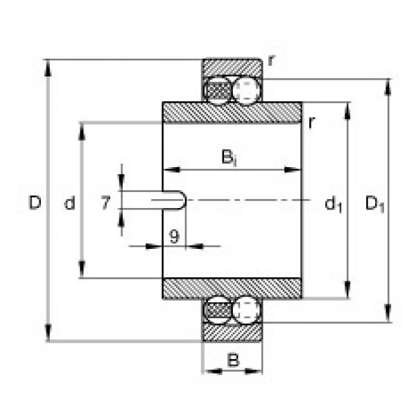 FAG Self-aligning ball bearings - 11206-TVH #1 image