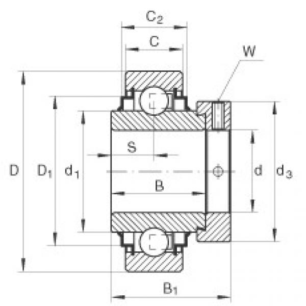 FAG Radial insert ball bearings - E60-XL-KRR #1 image