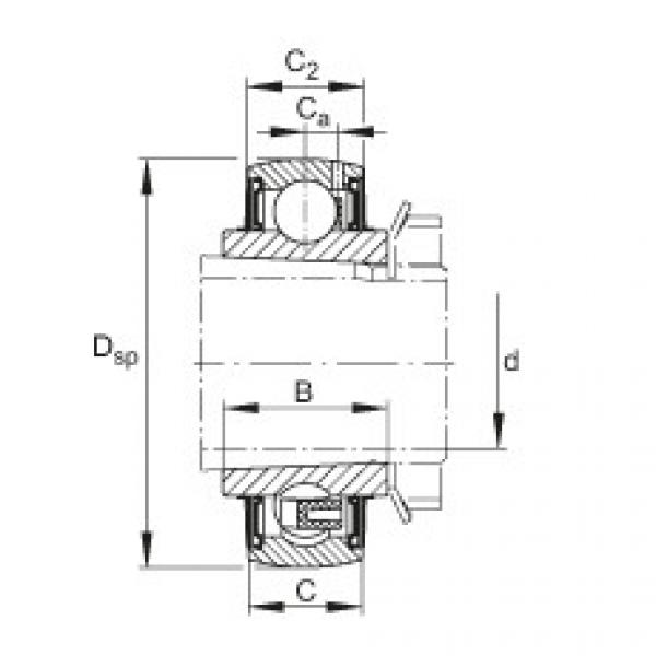 FAG Radial insert ball bearings - UK205 #1 image