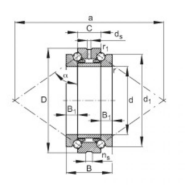 FAG Axial angular contact ball bearings - 234409-M-SP #1 image