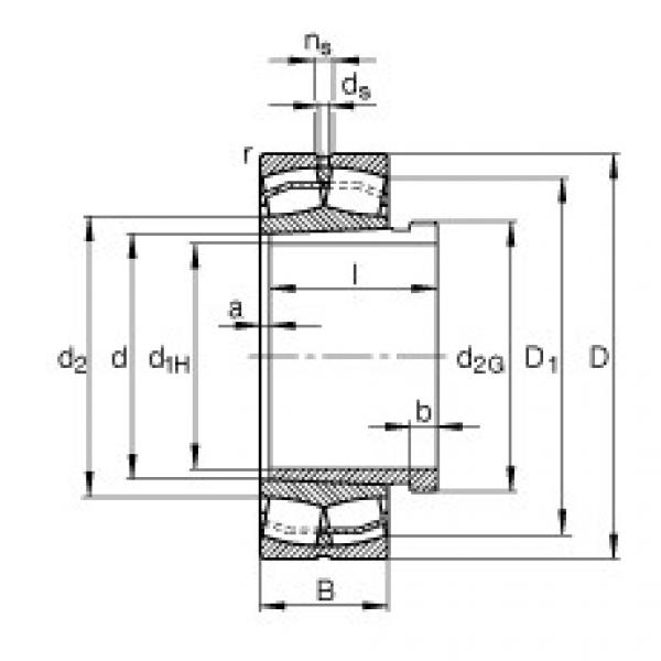 FAG Spherical roller bearings - 21311-E1-XL-K + AHX311 #1 image