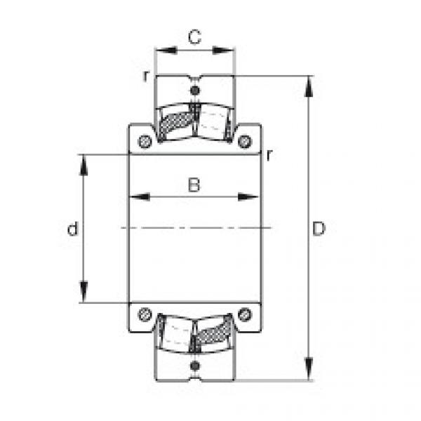 FAG Pendelrollenlager - 222SM55-TVPA #1 image