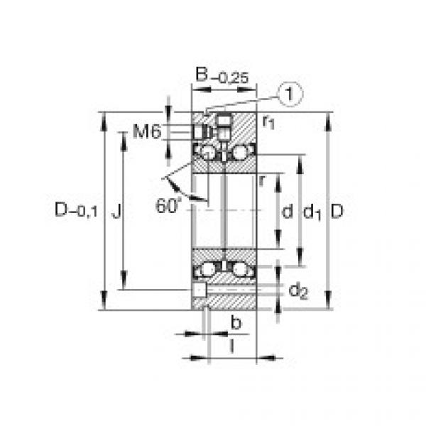 FAG Axial angular contact ball bearings - ZKLF80165-2Z-XL #1 image