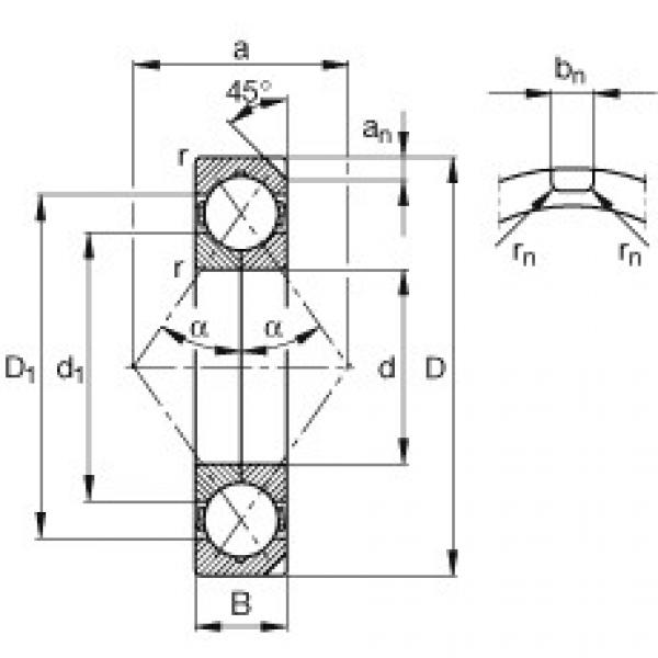 FAG Four point contact bearings - QJ1017-N2-MPA #1 image