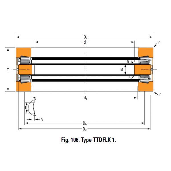 Bearing T7020F Thrust Race Double #1 image