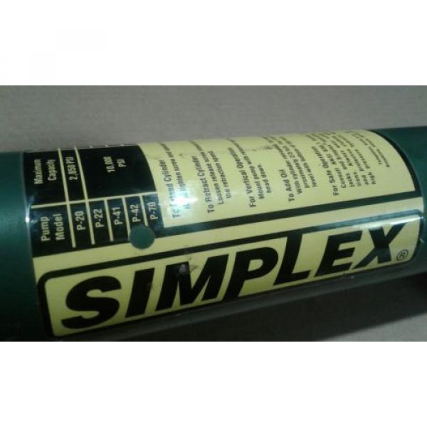 Simplex P-42 Steel Compact Hand Pump 45 cu in Oil Reservoir Capacity, 10000 PSI #2 image