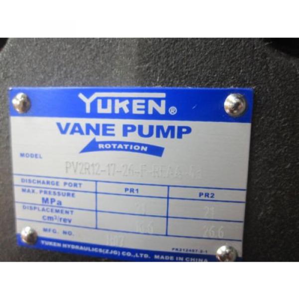 NEW YUKEN VANE PUMP PV2R12-17-26-F-REAA-43 #4 image