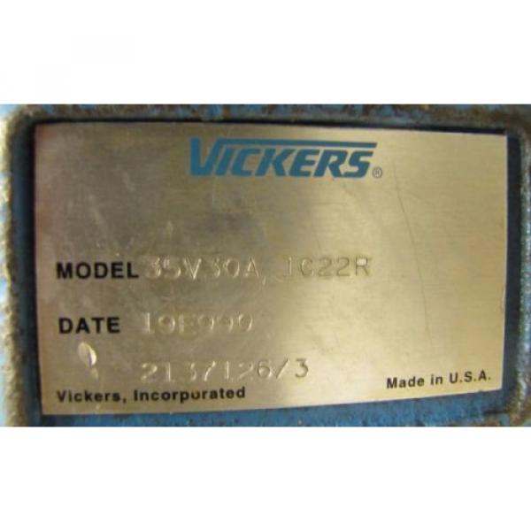 VICKERS 35V30A 1C22R 35V30A1C22R 1 1/4&#034; APPROX. SHAFT HYDRAULIC VANE PUMP NEW #2 image