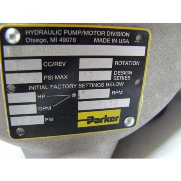 NEW PARKER PAVC38R215 MEDIUM PRESSURE SUPER CHARGED PISTON PUMP #4 image