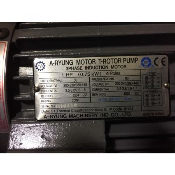 A-Ryung Motor T-Rotor Pump 750-220HAVB #2 image