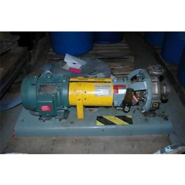 FlowServe Flow Serve Durco MK3 Pump 1x1.5&#034; &amp; 3 HP Reliance Motor 230/460 V #1 image