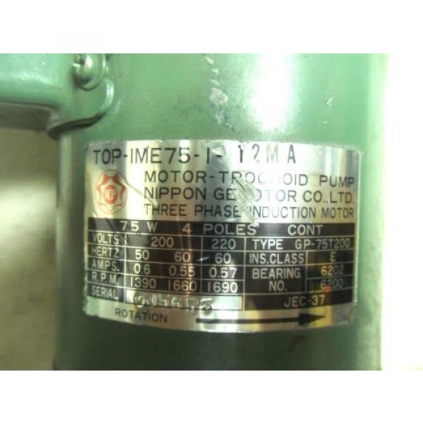 (Q1-3) NEW NIPPON TOP-1ME75-1-12MA PUMP MOTOR #2 image