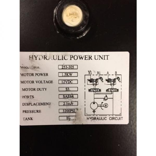 MAXIM DOUBLE VALVE POWER UNIT (12V DC, DOUBLE ACTING): 2 GALLON STEEL TANK #2 image