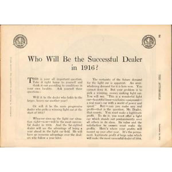 1915 Scripps Booth Motor Car Detroit MI Auto Ad Gurney Ball Bearing mc4093 #5 image