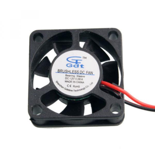 RC Model Car Bearing Sleeve Brushless DC Fan Cooling DC 12V 0.08A 30*30*10mm 2P #2 image