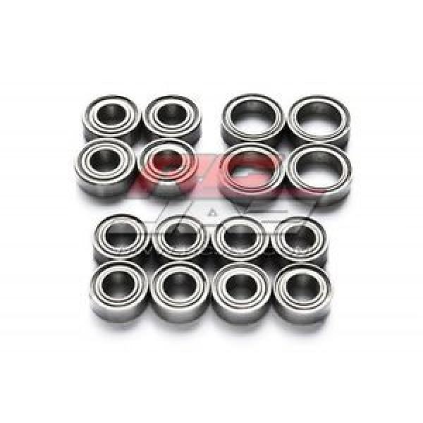 Jazrider Metal Sealed Ball Bearing (16pcs)Set For Tamiya TT02/TT02D 1/10 RC Car #5 image