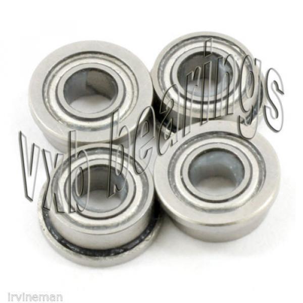 4 Flange Bearing SLOT CAR 1/8&#034;x 1/4&#034; Ceramic Bearings #4 image