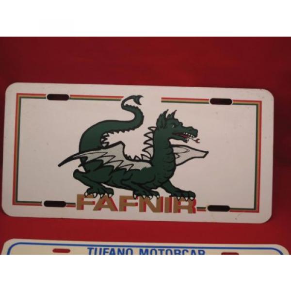 Vintage Lot of 2 New Britain License Plate Car Dealership and Fafnir Bearing #3 image