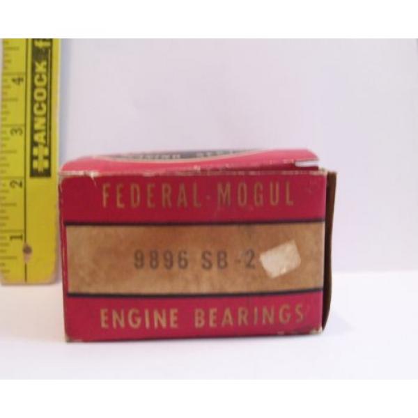 VINTAGE FEDERAL MOGAL ENGINE BEARINGS WITH BOX CAR PART 9896 SB 2 #4 image