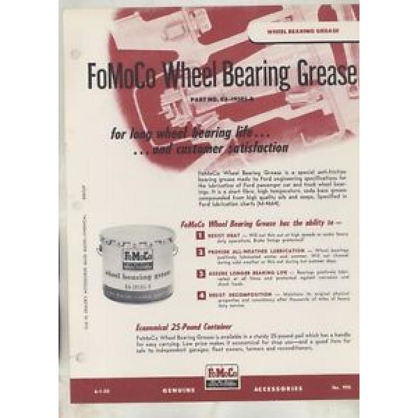 1950 Ford Wheel Bearing Grease Brochure ww4118 #5 image
