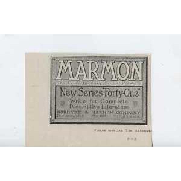 1916 Marmon 41 Indianapolis IN Auto Ad Hyatt Quiet Roller Bearings ma7936 #5 image