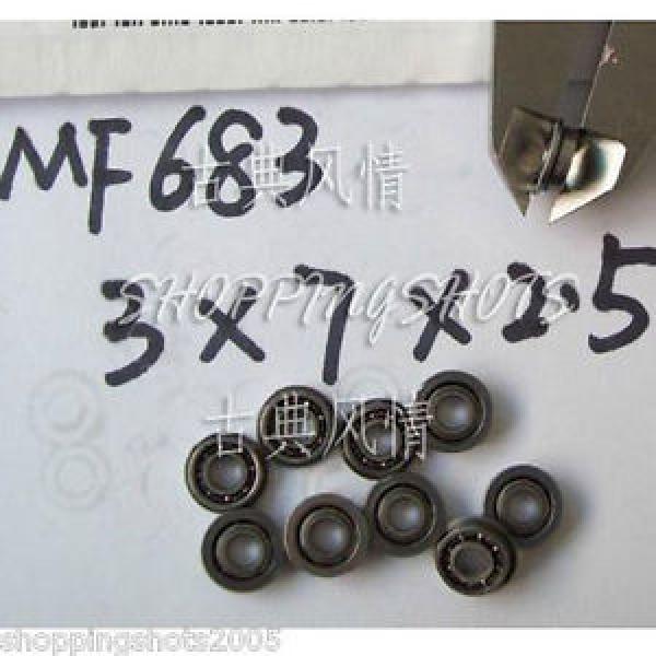 1 pcs MF683 3X7X2.5 Flanged 3*7*2.5 mm bearings Miniature Radial Bearing MF683ZZ #1 image