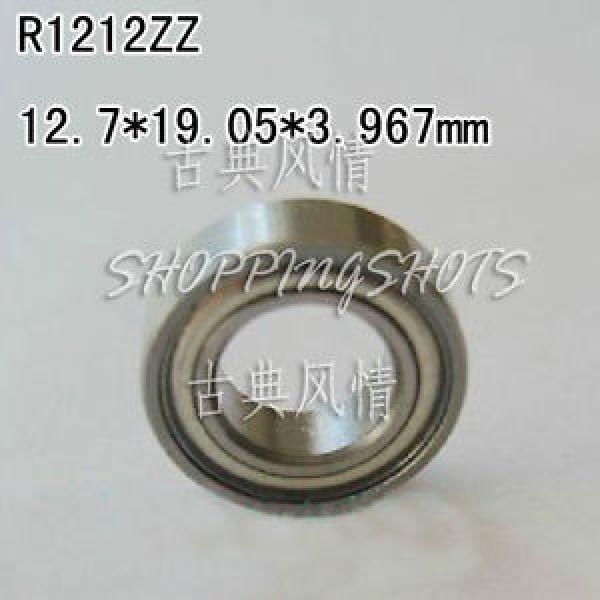 (10) R1212 ZZ 1/2&#034;x 3/4&#034;x 5/32&#034; inch Miniature Ball Radial Ball Bearings R1212ZZ #1 image