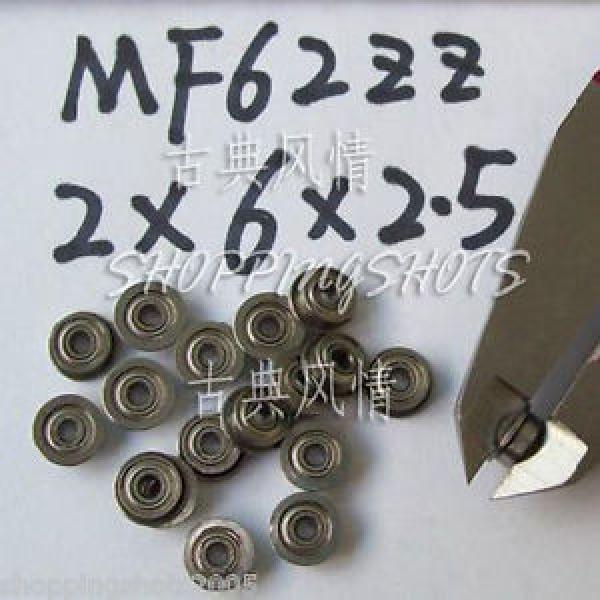 10) MF62ZZ 2x6x2.5 Flanged 2*6*2.5 mm MF62Z Miniature Ball Radial Bearing MF62 Z #1 image