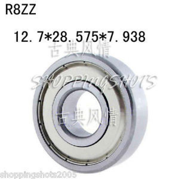 50pcs R8 ZZ 1/2&#034;*1-1/8&#034;*5/​16&#034; inch Bearing Miniature Ball Radial Bearings R8ZZ #1 image