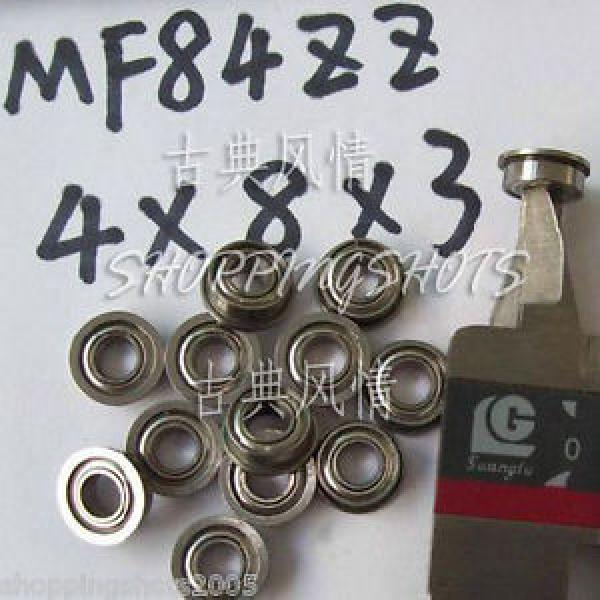 1pcs MF84 4X8X3 Flanged 4*8*3 mm bearings Miniature Ball Radial Bearing MF84ZZ #1 image