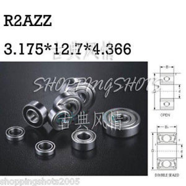 1pcs R2A-2Z 1/8&#034;x1/2&#034;x0.172&#034; english inch Bearing Miniature Ball Radial Bearings #1 image