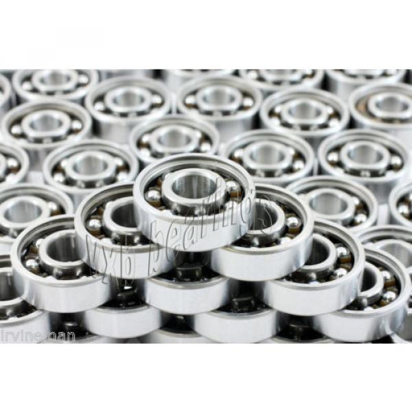 100 Skate Nylon Cage Open Deep Groove Radial Ball Bearings #3 image