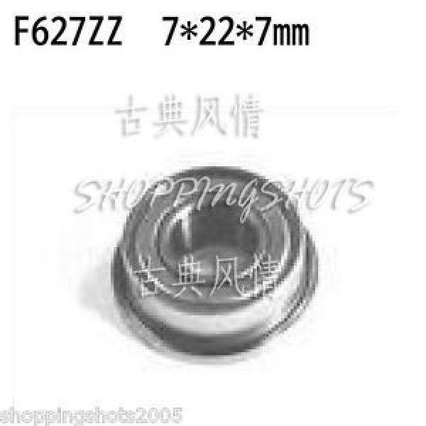 1pcs F627ZZ Flanged 7*22*7 mm F627Z 7X22X7 Ball Radial Bearing F627 ZZ #1 image