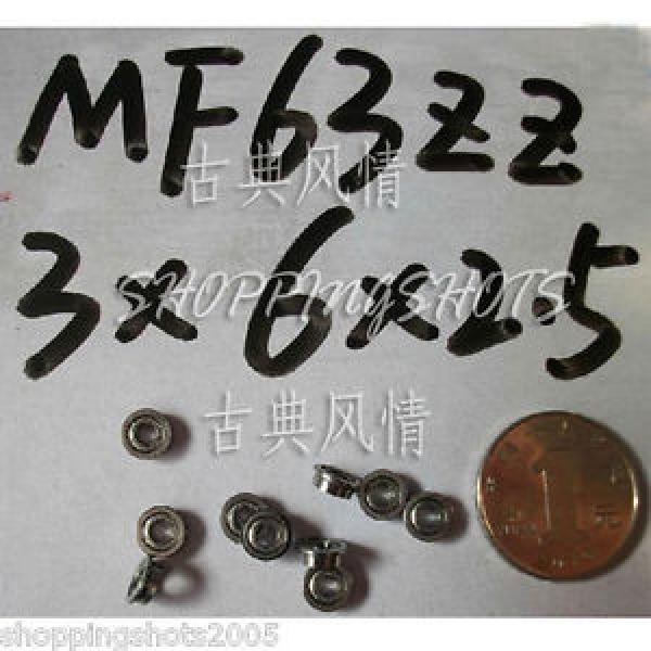 1pc MF63ZZ 3x6x2.5 Flanged 3*6*2.5 mm MF63Z Miniature Ball Radial Bearing MF63 Z #1 image