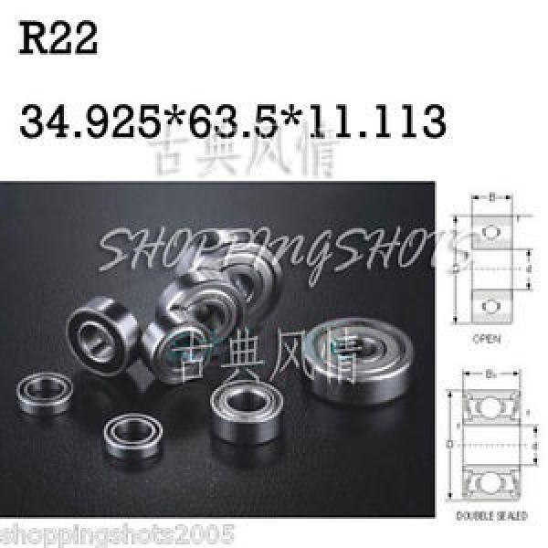 1pcs R22 open 1 3/8&#034; x 2 1/2&#034; x 7/16&#034;inch Bearing Miniature Ball Radial Bearings #1 image