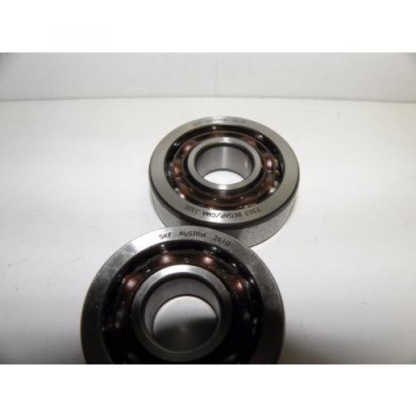 SKF Bearing Set 7303 BEGAP Radial Angular Contact Matched Pair #2 image