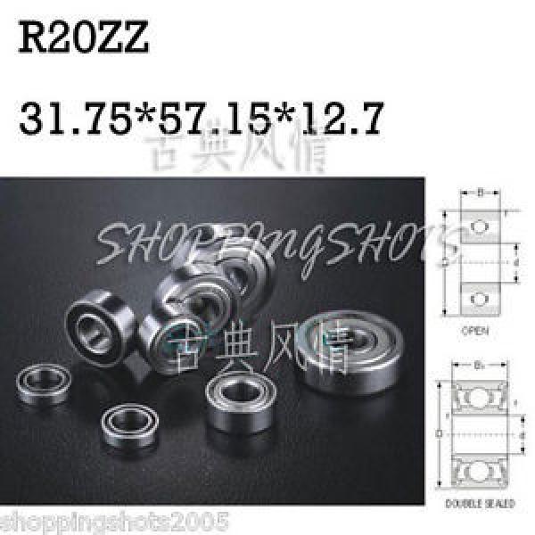 10pcs R20 ZZ 1 1/4&#034; x 2 1/4&#034;x 1/2&#034; inch Bearing Miniature Ball Radial Bearings Z #1 image