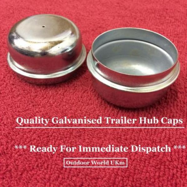 Trailer Hub Caps 2 Bearings Metal Wheel Car Camping Motorbike Boat Builders Box #4 image