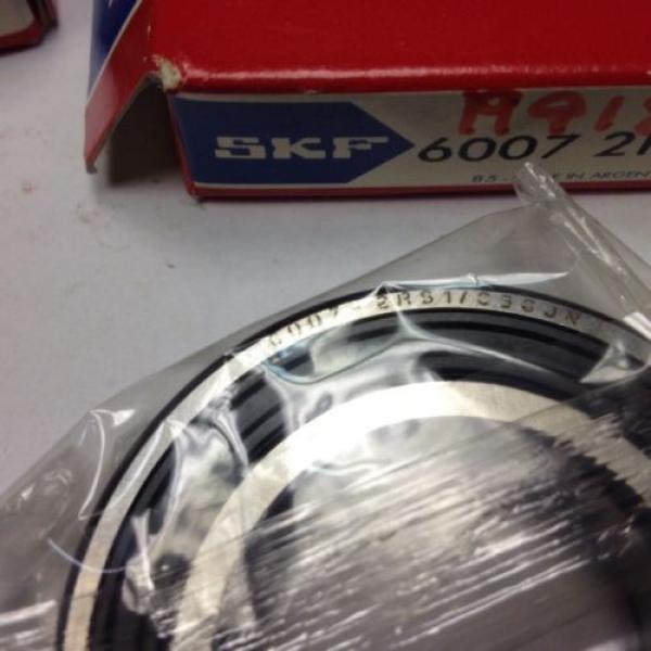 SKF Deep Groove Radial Bearing, 6007 2RSJEM, 35mm Bore, 62mm OD, New-In-Box #3 image