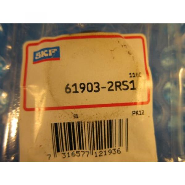 SKF 61903 2RS Single Row Radial Bearing ( =2 NSK 6903VV) #2 image