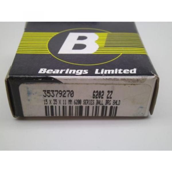 NEW! (GROUP OF 8) Bearings Limited 6202-ZZ Radial Ball Bearings 15X35X11 BD #2 image