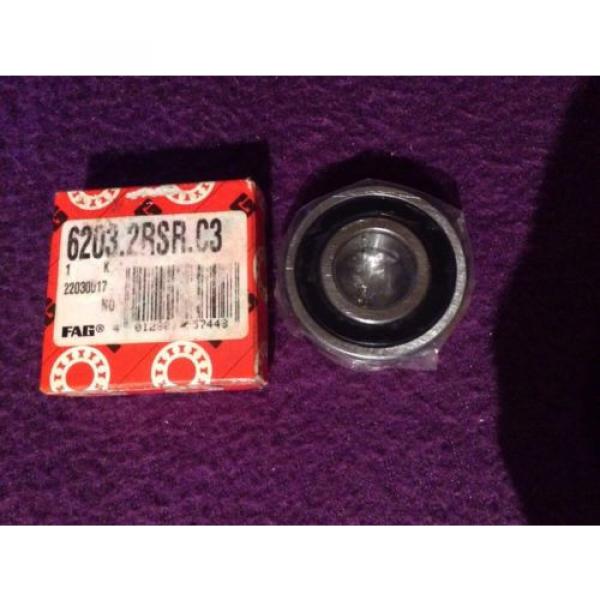 Radial Ball Bearing 6203.2RSR.C3  FAG 22030017 #2 image