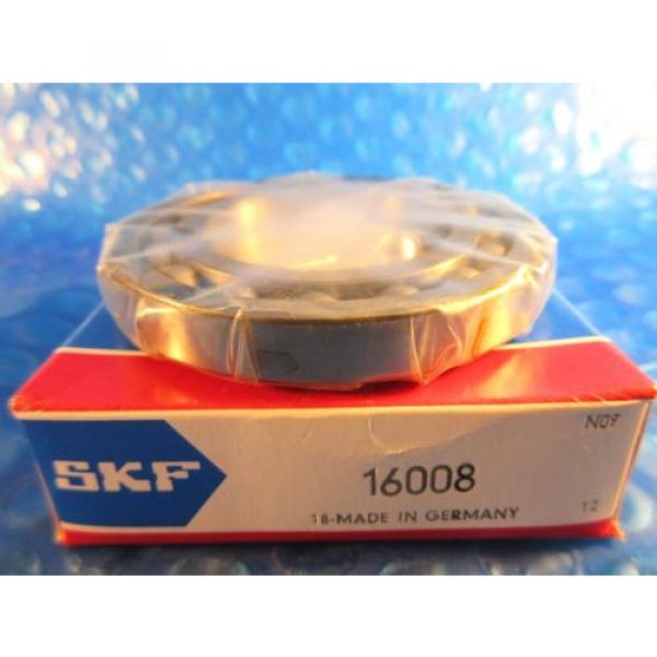 SKF 16008 Single Row Radial Bearing 40 mm ID x 68 mm OD x 9 mm Wide #1 image