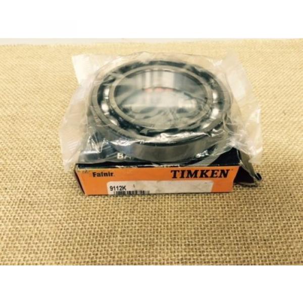 NEW - TIMKEN 9112K Radial Ball Bearing, Open, Dia. 60mm #2 image