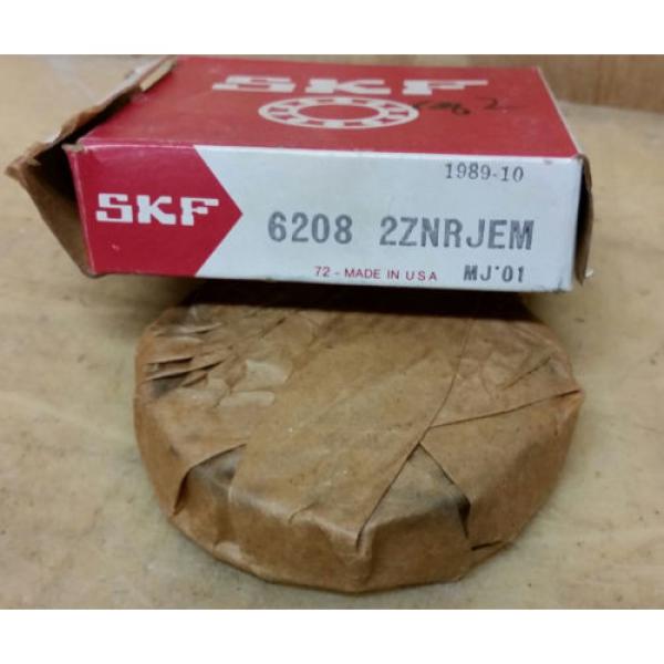 SKF 6208 2ZNRJEM Radial/Deep Groove Ball Bearing-Metric - 40 mm ID *new* #1 image
