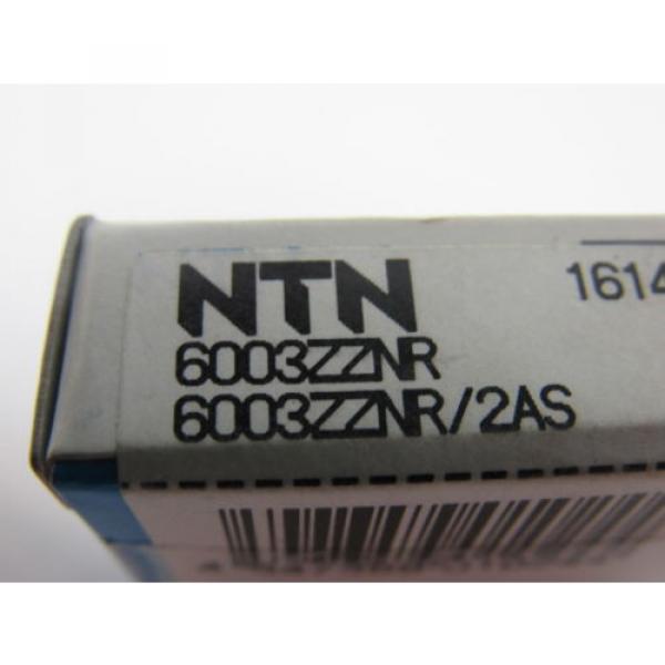 NTN 6003Z Single Row Radial Ball Bearing Snap Ring 17x35x10mm Lot of 2 #5 image