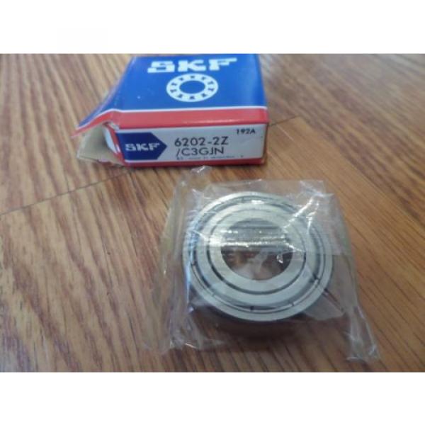 SKF Single Row Radial Bearing 6202-2Z/C3GJN 62022ZC3GJN New #1 image